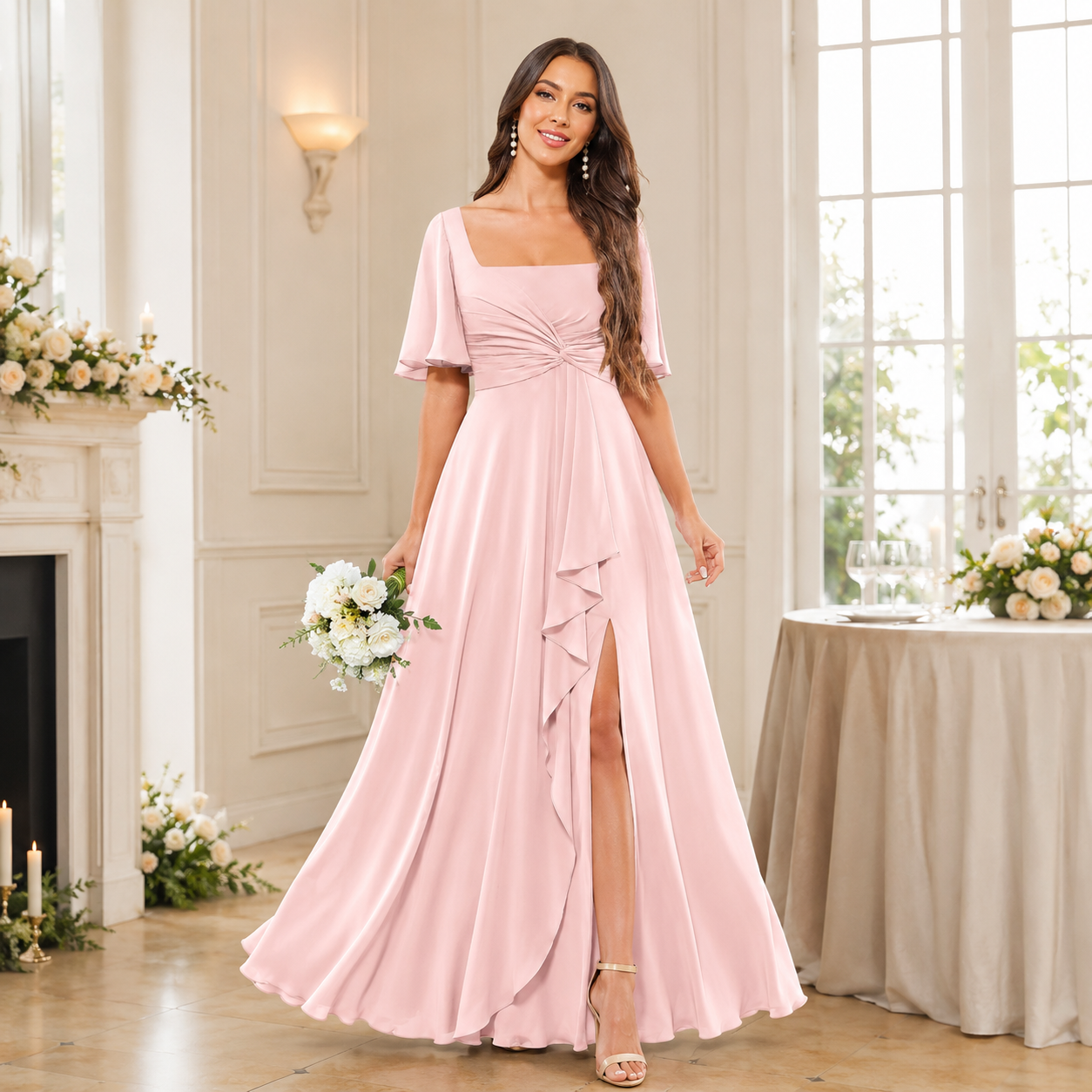 BUCHUCA Celeste Grace Chiffon Gown